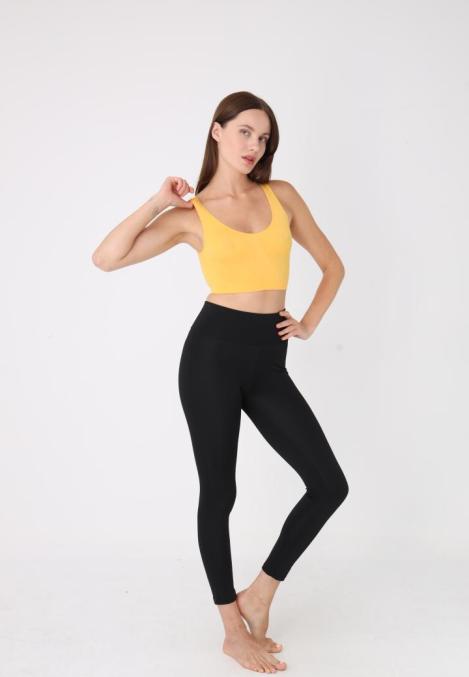 Bustieră Lejeră cu Bretele Late – Fără Push-up,Culoare Galben,Engros